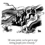 Remote meeting cartoon